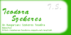 teodora szekeres business card
